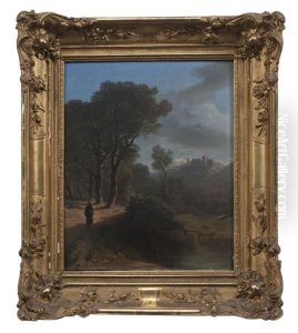 Paysage Italien Avec Pelerin