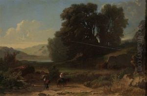 Landschaft Mit Figurenstaffage Landschaft Mit Figurenstaffage