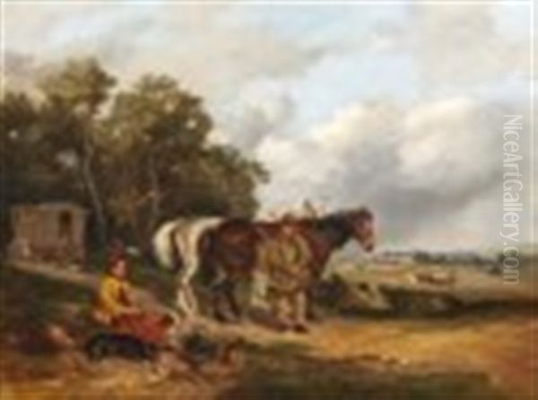 Encampment By An Equestrian Fair - view 1