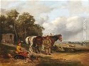 Encampment By An Equestrian Fair by John Duvall