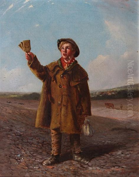 Boy Scaring Birds - view 1