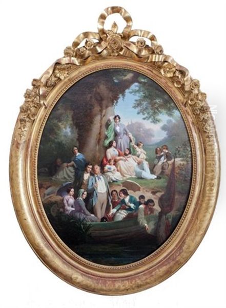 La Partie De Campagne Ou Portrait Familial De La Famille Duval Le Camus - view 1