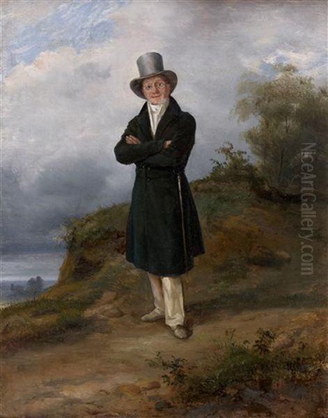 Portrait De Gentilhomme Sur Une Falaise - view 1