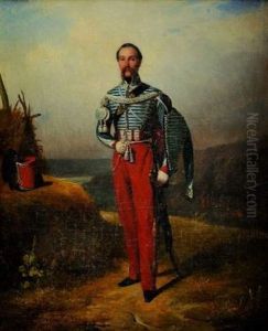 Hussard En Pied by Jules Alexandre Duval-Lecamus