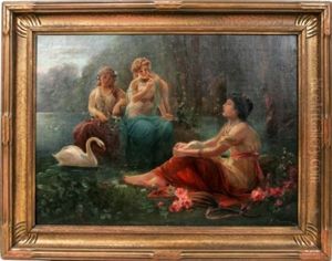 Three Maidens W/swan