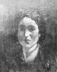 Girl With Beads by Frank Duveneck