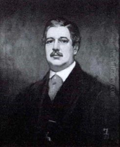 Portrait Of Simon Hubig by Frank Duveneck