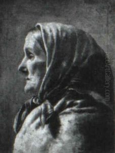 Woman In A Blue Kerchief