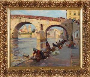 Die Wascherinnen by Charles Jules Duvent