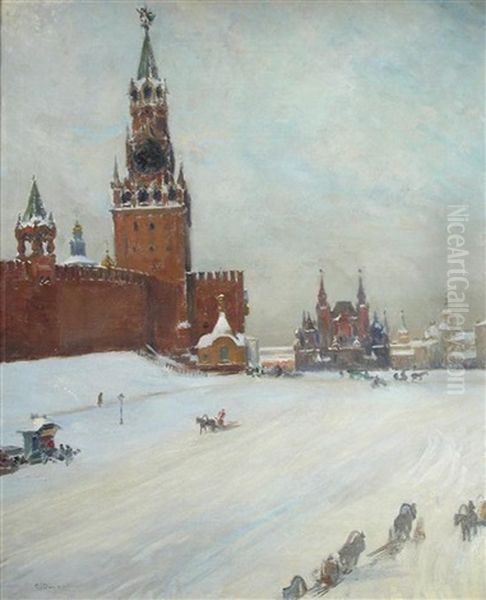 Red Square In Winter - view 1