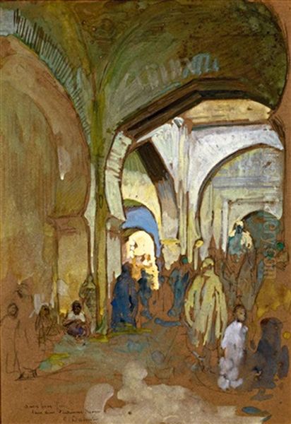 Promeneurs Sous Les Arcades - view 1