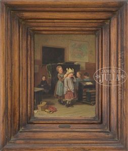 Classroom Antics by Duverger, Theophile Emmanuel