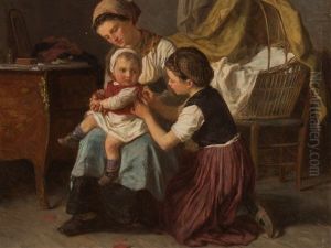 Getting Dressed by Duverger, Theophile Emmanuel