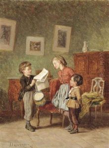 The Drummer Boy by Duverger, Theophile Emmanuel