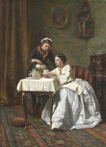Time For Tea by Duverger, Theophile Emmanuel