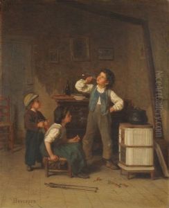 Verbotenes Rauchen by Duverger, Theophile Emmanuel