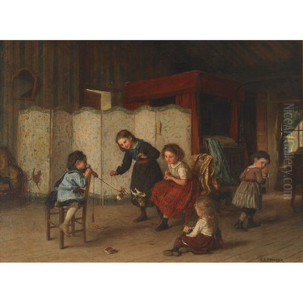 Young Children At Play - view 1