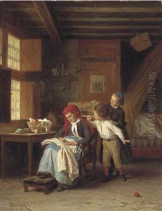 The Rude Awakening by Duverger, Theophile Emmanuel