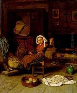 At The Spinning-wheel