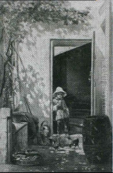 Young Boy At The Kitchen Door - view 1