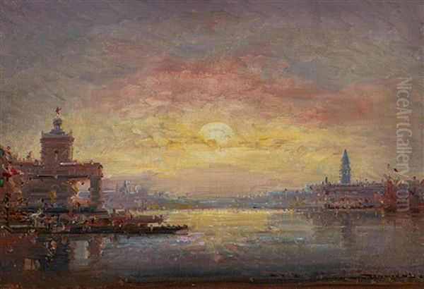 Abendstimmung In Der Lagune Vor Venedig - view 1