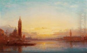 Venetian Scene At Sunset Venetian Scene At Sunset