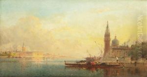 A Venetian Sunset by Henri Duvieux