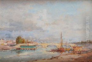 Le Pont De Bercy Et Le Pont De Notre-dame (2 Works) by Henri Duvieux