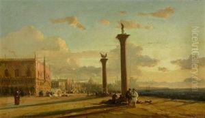 Der Dogenpalast In Venedig by Henri Duvieux