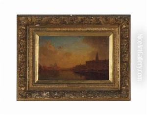 Venice At Sunset by Henri Duvieux