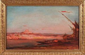 Constantinople Vue Du Bosphore by Henri Duvieux