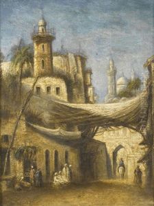 Strassenszene In Istanbul by Henri Duvieux