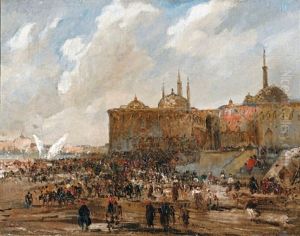 Vue D'istanbul - Mosquee Et Marche De Galata (?) Vue D'istanbul - Mosquee Et Marche De Galata (?)