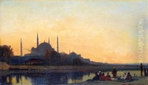 Detente En Face De La Grande Mosquee
