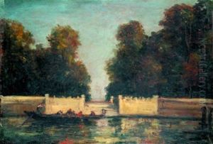 Doges Devant Le Cimetiere De Venise by Henri Duvieux