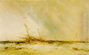 Segelschiffe In Der Lagune Von Venedig