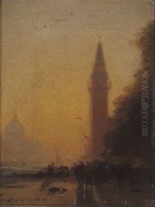 Venise Au Soleil Couchant Venise Au Soleil Couchant