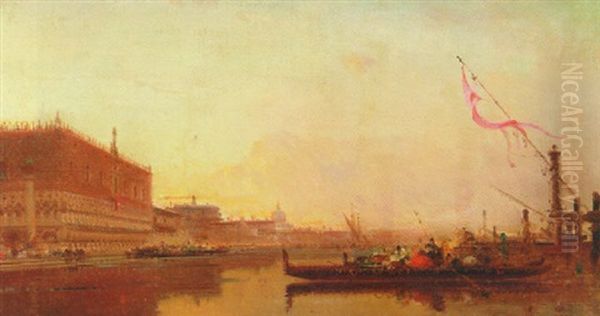Parti Fra Venedig Med Dogepaladset - view 1