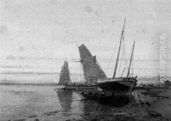 Trocken Aufliegende Fischerboote An Der Turkischen Kuste - view 1