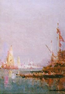 Paysage Orientaliste by Henri Duvieux
