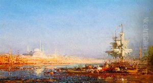 A View Of Constantinople by Henri Duvieux