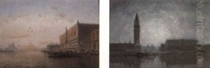 View Of Venice At Sunrise by Henri Duvieux