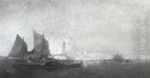 View Of The Grand Canal From The Bacino by Henri Duvieux