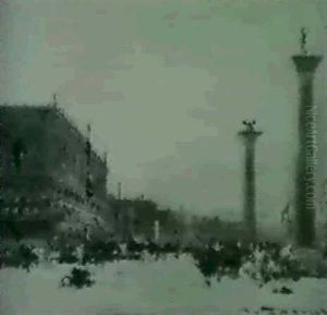 The Bacino With The Doge's Palace, Venice by Henri Duvieux