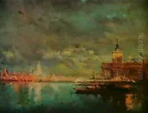 Venise La Dogana by Henri Duvieux