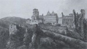 Ansicht Des Heidelberger Schlosses