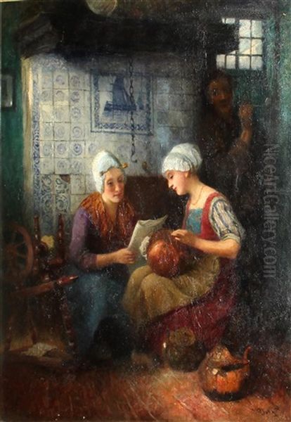 A Kitchen Interior With Three Figures - view 1