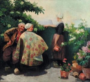Femmes Au Jardin by Carl Duxa