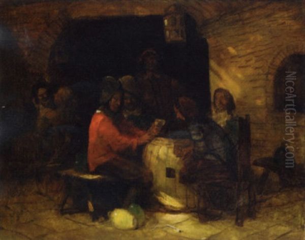 Card-players In A Tavern Interior - view 1