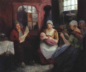 Hollandische Fischerfamilie by Carl Duxa